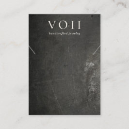 黒カッコいいネックレス素朴ブレスレットディスプレイ 名刺