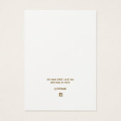 黒カッコいいレトロスクリプトイヤリングディスプレイカード (裏面)