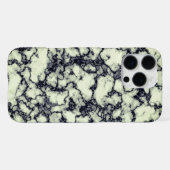 黒カッコいい白の大理石パターン iPhoneケース (裏面横)