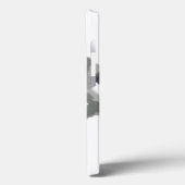 黒カッコいい白の水彩山モノグラム Case-Mate iPhoneケース (裏面 / 左)