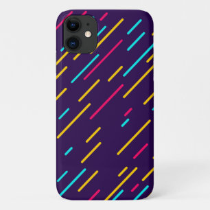 黒カッコいい色数々のの散水 iPhone 11 ケース