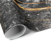 黒カッコいい金ゴールド大理石テクスチャ ラッピングペーパー (ロールコーナー)