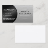 黒カッコいい鋼の折り畳み技術 – バスカード 名刺 (正面/裏面)