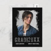 黒カッコいい1枚グランジ写真研究者発表 ポストカード (正面/裏面)