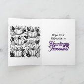 黒カボチャのハロウィン色ページ内 カード (内部)