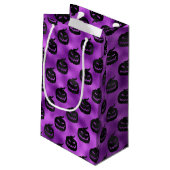 黒カボチャ付きハロウィンパープル スモールペーパーバッグ (裏面アングル)