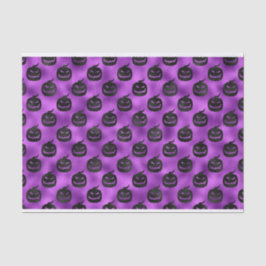 黒カボチャ付きハロウィンパープル 薄葉紙