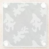 黒カモフラージパターン ガラスコースター (裏面)