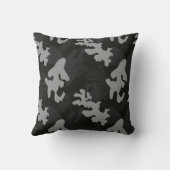 黒カモフラージパターン クッション (裏面)