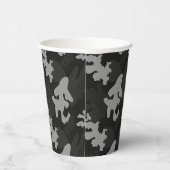 黒カモフラージパターン 紙コップ (右)