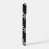 黒カモフラージュ柄 iPhone 15ケース (右側面)