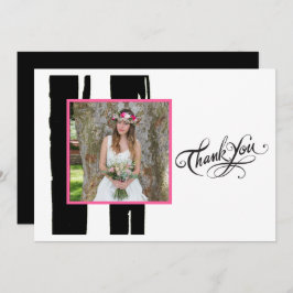 黒カラフルと白の水彩写真 招待状