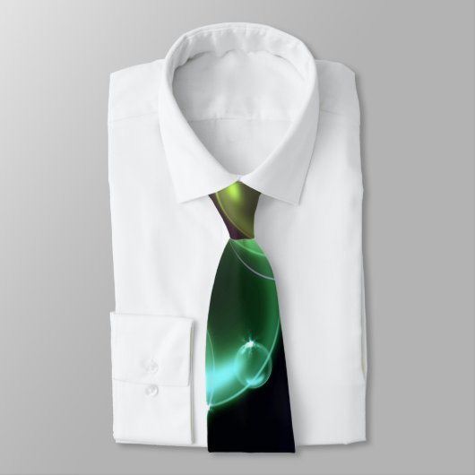 黒カラフルの泡 ネクタイ (タイ)