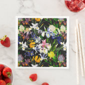 黒カラフルビクトリアン模様の虹彩花 (インサイチュ)