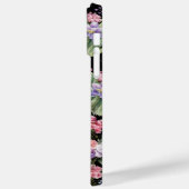 黒カラフル地かわいらしに庭の花 Case-Mate iPhoneケース (裏面 / 左)