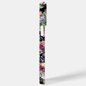 黒カラフル地かわいらしに庭の花 Case-Mate iPhoneケース (裏面 / 右)