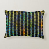 黒カラフル擦り切れたの水玉模様 アクセントクッション (裏面)