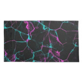 黒カラフル煙 枕カバー (裏面)