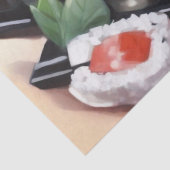 黒カラフル皿に寿司 薄葉紙 (詳細)