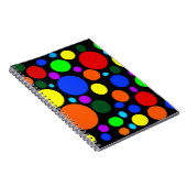 黒カラフル色の泡 ノートブック (右側)