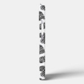 黒ガーリー白の愛ハート模様 Case-Mate iPhoneケース (裏面 / 左)