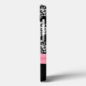 黒ガーリー白ダマスク Case-Mate iPhoneケース (裏面 / 左)