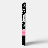 黒ガーリー白ダマスク Case-Mate iPhoneケース (裏面 / 右)