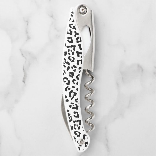黒ガーリー白ヒョウ斑点 ソムリエナイフ (裏面)