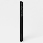 黒ガーリー色ホットピンクモノグラムフェミニンスクリプト名 iPhoneケース (左側)