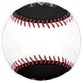 黒ガーリー金ゴールドモノグラムエレガントスクリモダンプト ソフトボール (正面)