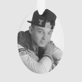 黒ギター ティーン男子 名前 日付 オーナメント (裏面)