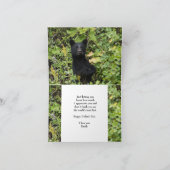 黒クマの父の日最高のパパ カード (内部)