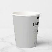 黒クモグレー紙ハロウィンカップ 紙コップ (右)