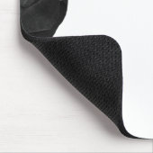 黒クラシックと白のMorseコードフレーズ マウスパッド (コーナー)