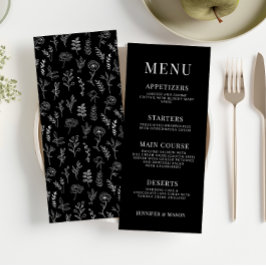 黒クラシックフローラミニマ結婚リスト