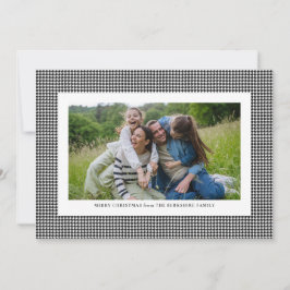 黒クラシック千鳥格子の白 シーズンカード