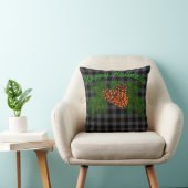 黒クラシック灰色タータンチェック格子模様ピネコン クッション (椅子)