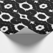 黒クラシック白 ラッピングペーパー (コーナー)