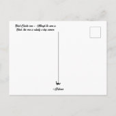 黒クラスタバラ葉書 ポストカード (裏面)