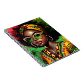 黒クリスチャン女性アフリカ系アメリカ人メラニン症 ノートブック (右側)