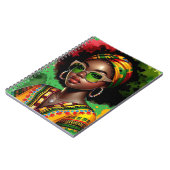 黒クリスチャン女性アフリカ系アメリカ人メラニン症 ノートブック (左側)