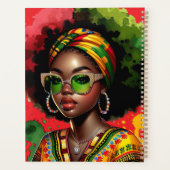 黒クリスチャン女性アフリカ系アメリカ人メラニン症 プランナー手帳 (裏面)