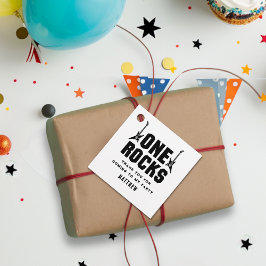 黒クールと白のワンロックキッズサンキュー フェイバータグ