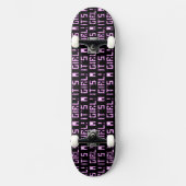 黒クールと青その女の子のスケートボカスタムード スケートボード (正面)