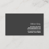 黒クールモダンと金ゴールドミニマル 名刺 (裏面)