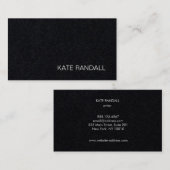 黒クールモダンプロフェッショナル 名刺 (正面/裏面)