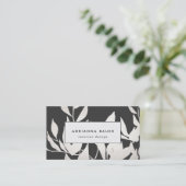 黒クールモダン白の離れ 名刺 (スタンド正面)