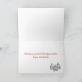 黒クールラブラドール漫画クリスマス シーズンカード (内部)