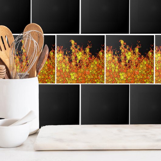 黒クール炎 タイル