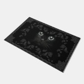 黒クール猫のオトコちゃん ドアマット (アングル)